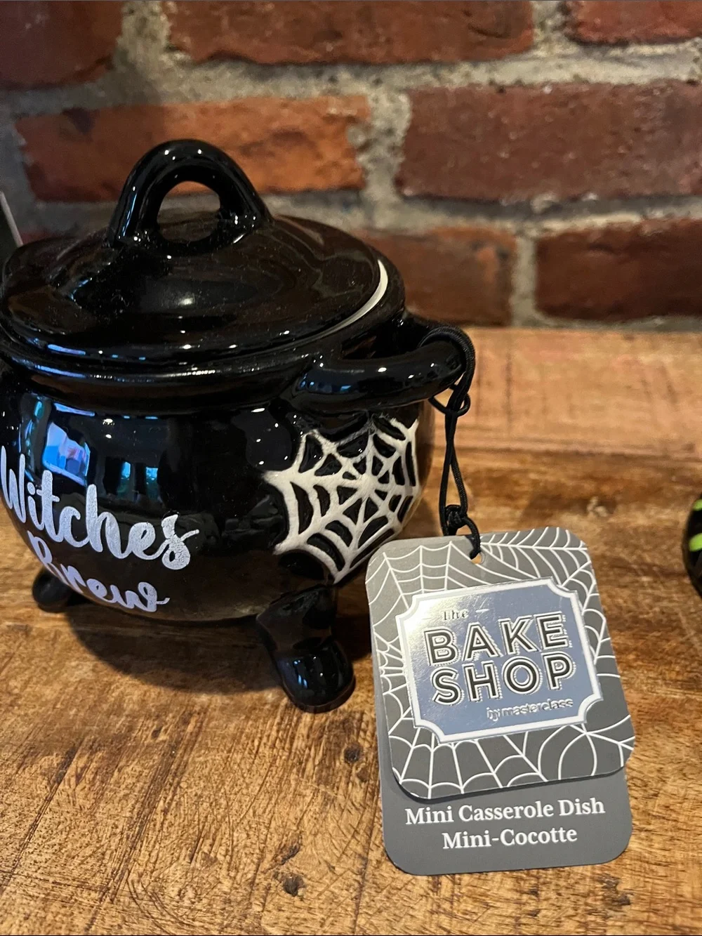 Mini Halloween Casserole Set in Black & Green